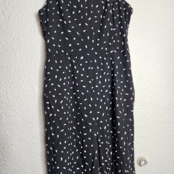 Lulus In Demand Black and White Print Sleeveless Wide-Leg Jumpsuit Size XL - Picture 9 of 12